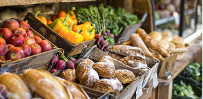 Local farm shop produce